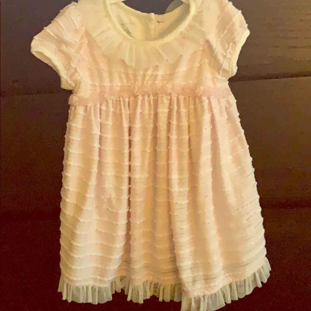 Marmellata beautiful pink/ white dress, sz 24 mos